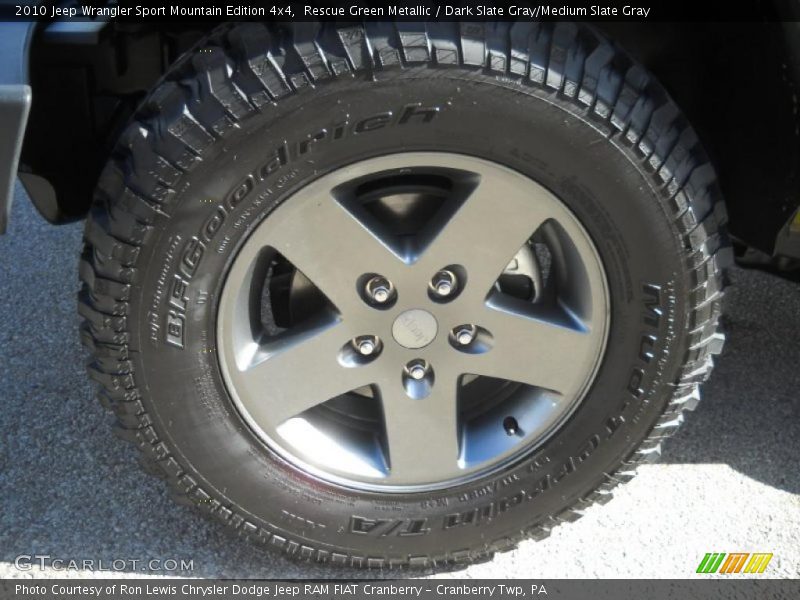 Rescue Green Metallic / Dark Slate Gray/Medium Slate Gray 2010 Jeep Wrangler Sport Mountain Edition 4x4