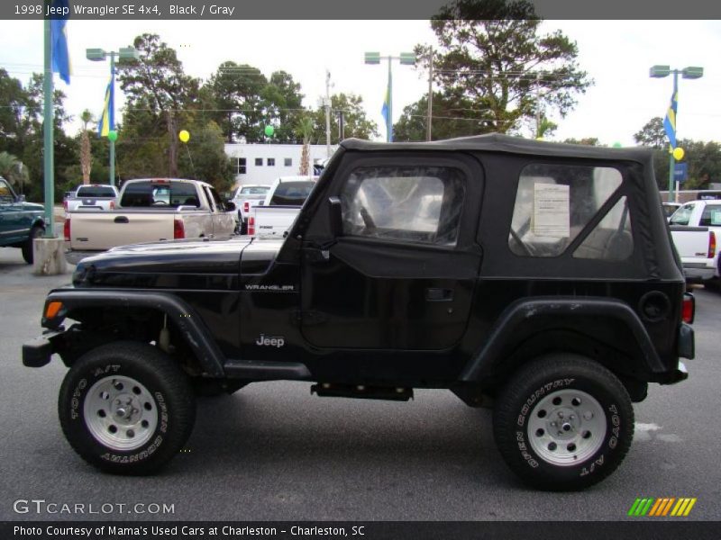 Black / Gray 1998 Jeep Wrangler SE 4x4