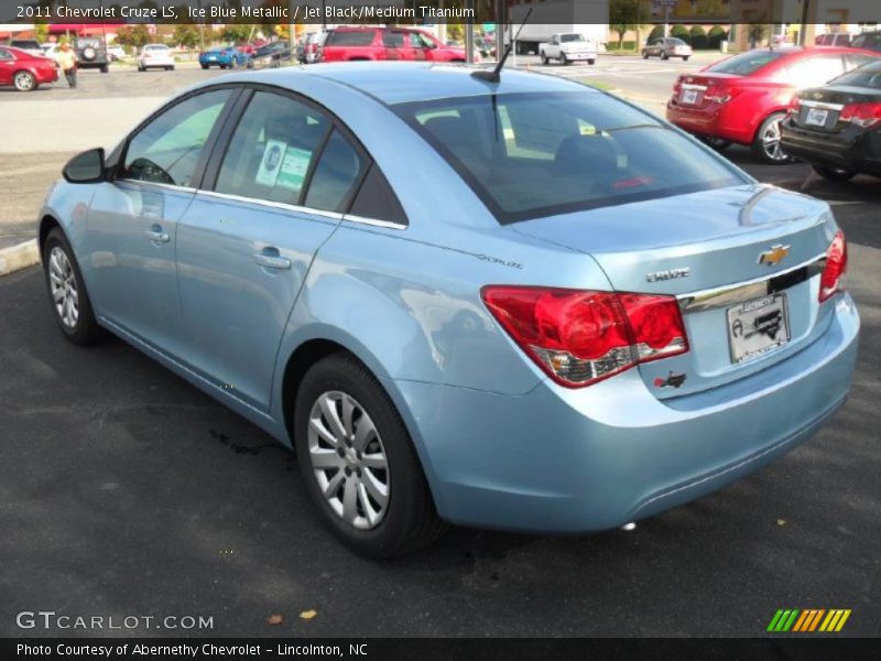 Ice Blue Metallic / Jet Black/Medium Titanium 2011 Chevrolet Cruze LS