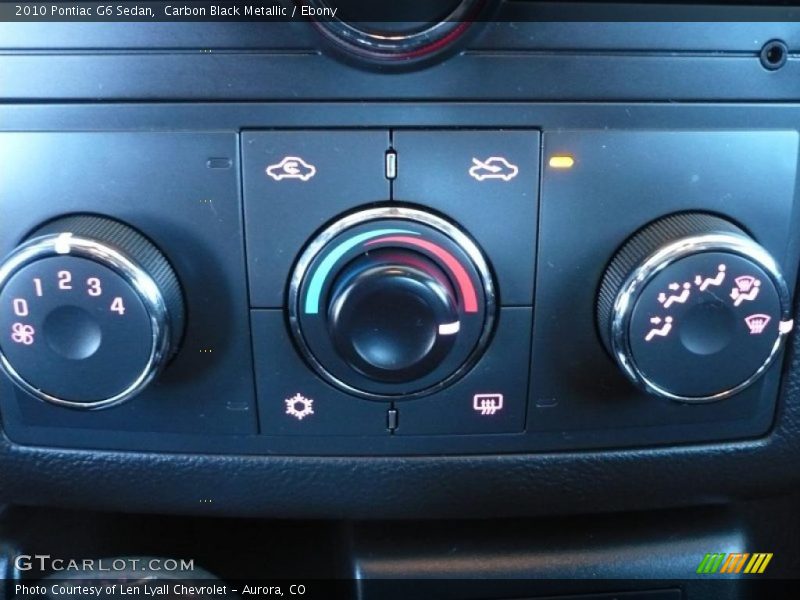 Carbon Black Metallic / Ebony 2010 Pontiac G6 Sedan