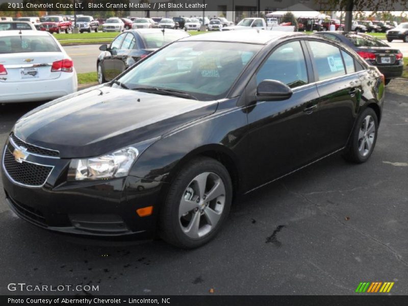 Black Granite Metallic / Jet Black Leather 2011 Chevrolet Cruze LT