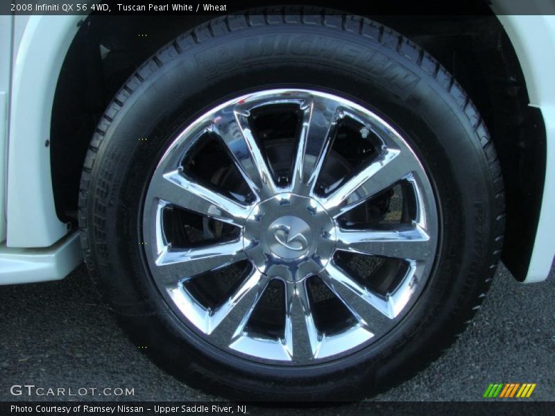 Tuscan Pearl White / Wheat 2008 Infiniti QX 56 4WD
