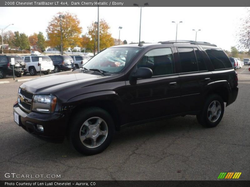 Dark Cherry Metallic / Ebony 2008 Chevrolet TrailBlazer LT 4x4