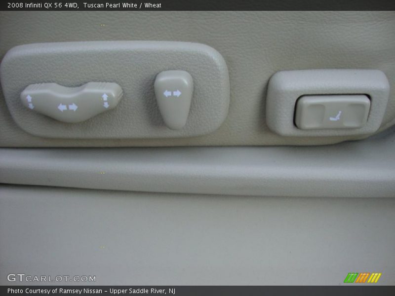 Tuscan Pearl White / Wheat 2008 Infiniti QX 56 4WD
