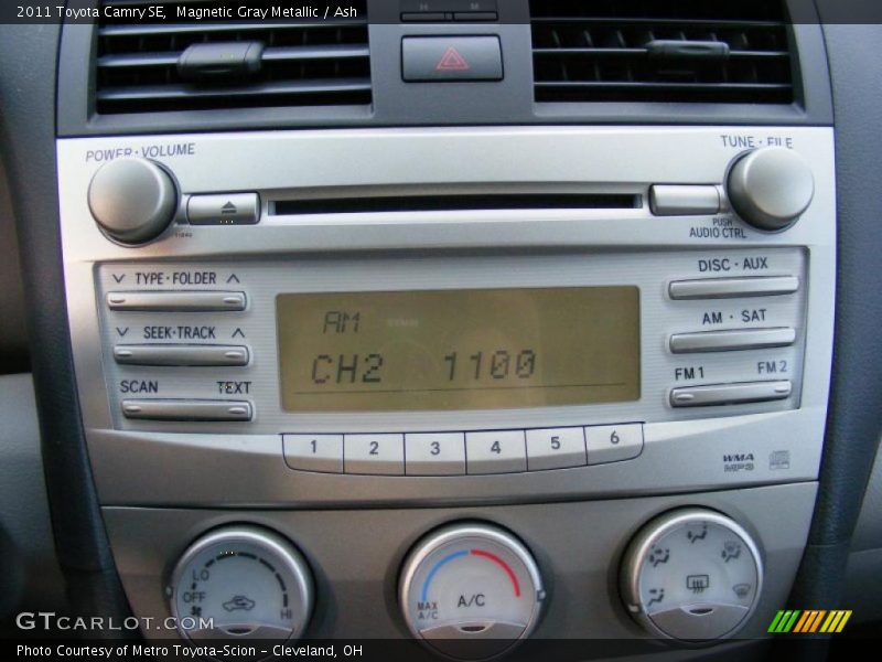Magnetic Gray Metallic / Ash 2011 Toyota Camry SE