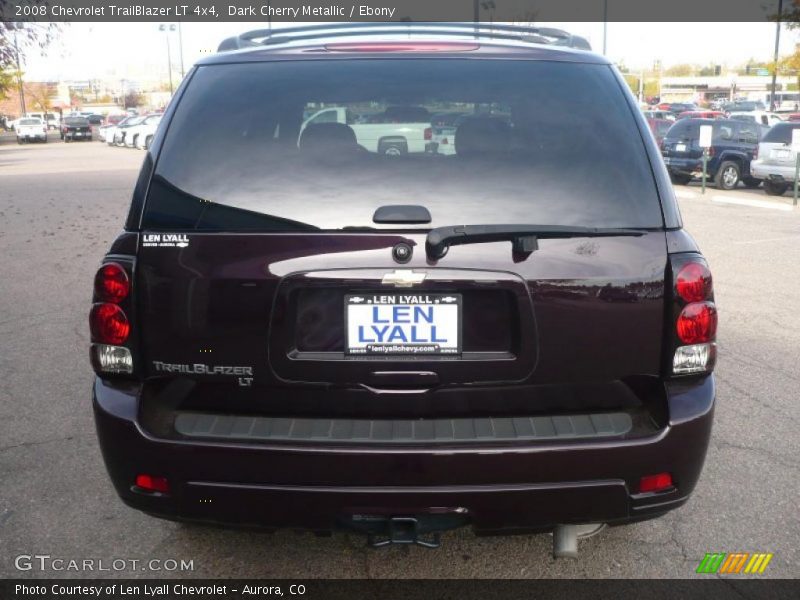 Dark Cherry Metallic / Ebony 2008 Chevrolet TrailBlazer LT 4x4