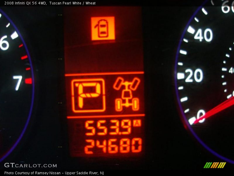 Tuscan Pearl White / Wheat 2008 Infiniti QX 56 4WD
