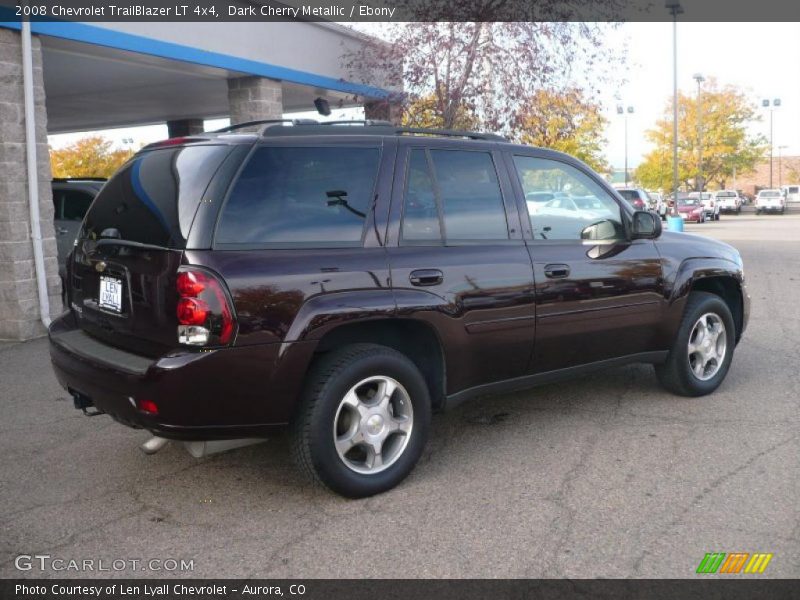 Dark Cherry Metallic / Ebony 2008 Chevrolet TrailBlazer LT 4x4
