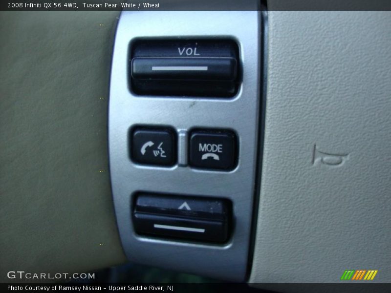Tuscan Pearl White / Wheat 2008 Infiniti QX 56 4WD