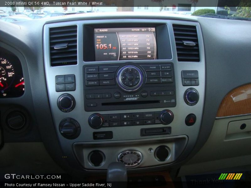 Tuscan Pearl White / Wheat 2008 Infiniti QX 56 4WD