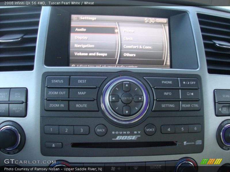 Tuscan Pearl White / Wheat 2008 Infiniti QX 56 4WD
