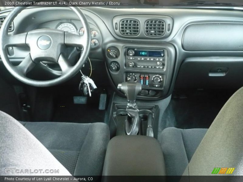 Dark Cherry Metallic / Ebony 2008 Chevrolet TrailBlazer LT 4x4