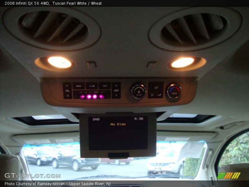 Tuscan Pearl White / Wheat 2008 Infiniti QX 56 4WD