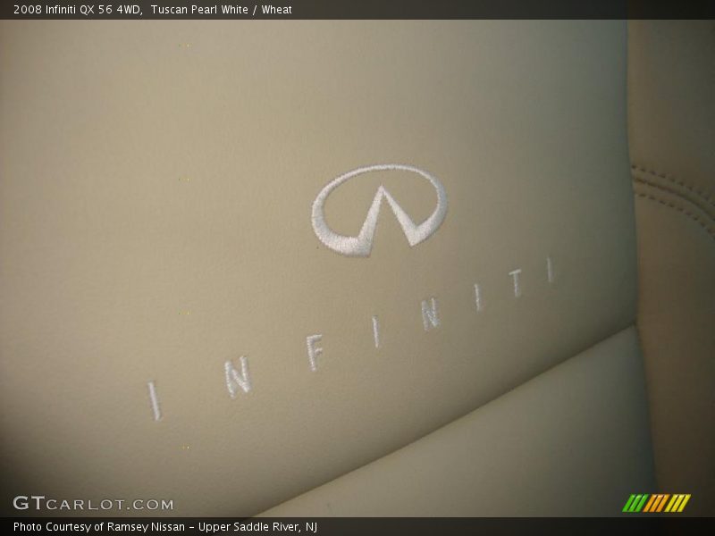 Tuscan Pearl White / Wheat 2008 Infiniti QX 56 4WD