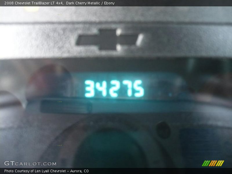 Dark Cherry Metallic / Ebony 2008 Chevrolet TrailBlazer LT 4x4