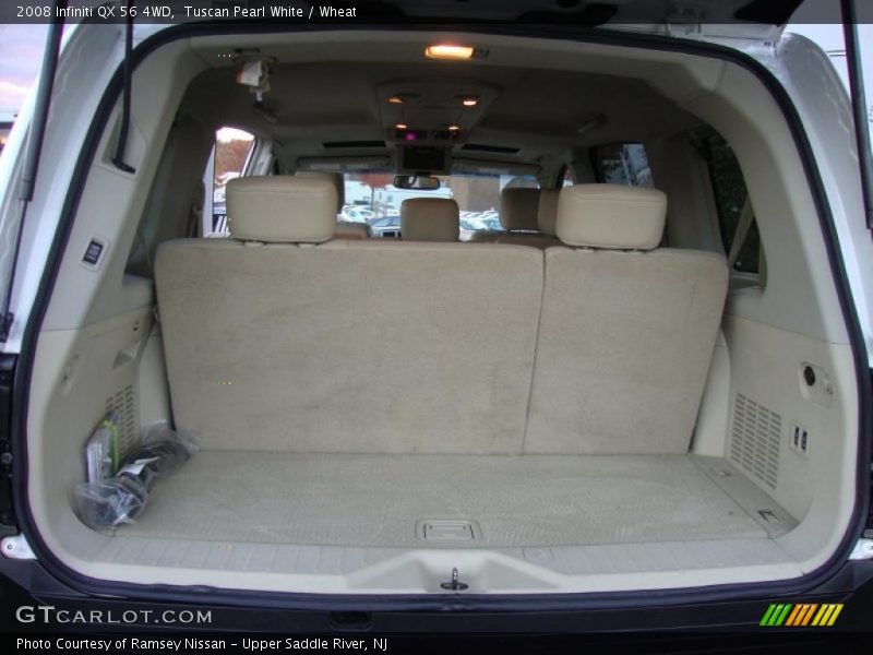 Tuscan Pearl White / Wheat 2008 Infiniti QX 56 4WD