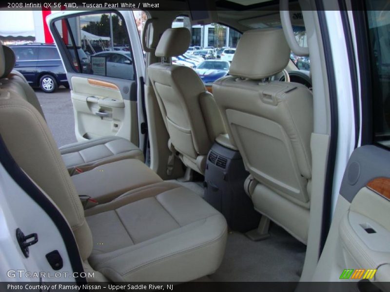 Tuscan Pearl White / Wheat 2008 Infiniti QX 56 4WD