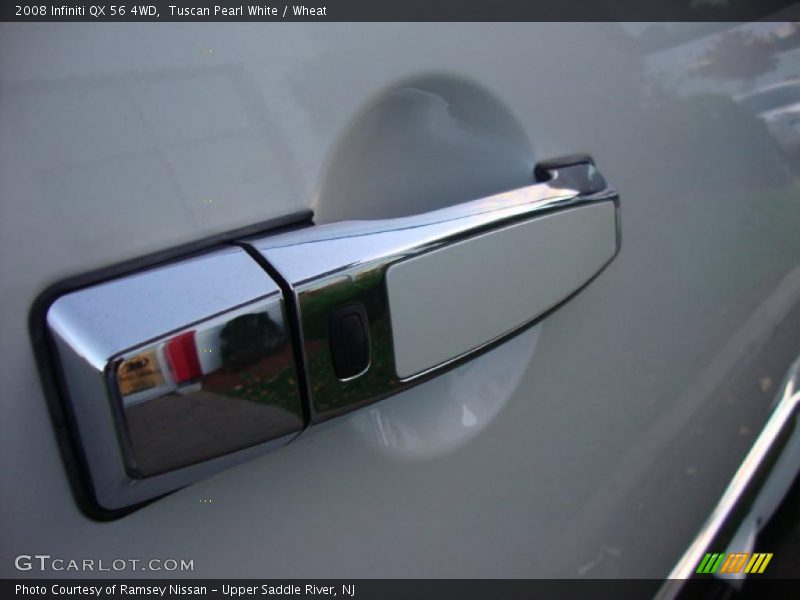 Tuscan Pearl White / Wheat 2008 Infiniti QX 56 4WD