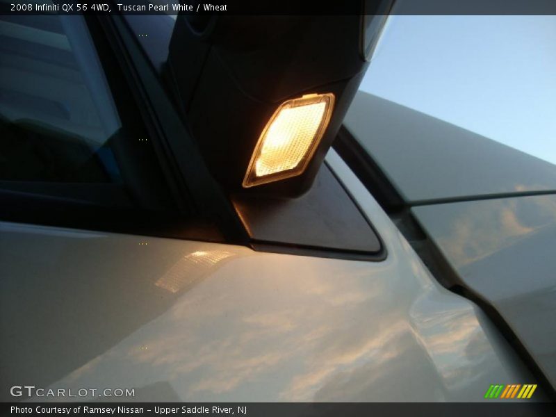 Tuscan Pearl White / Wheat 2008 Infiniti QX 56 4WD