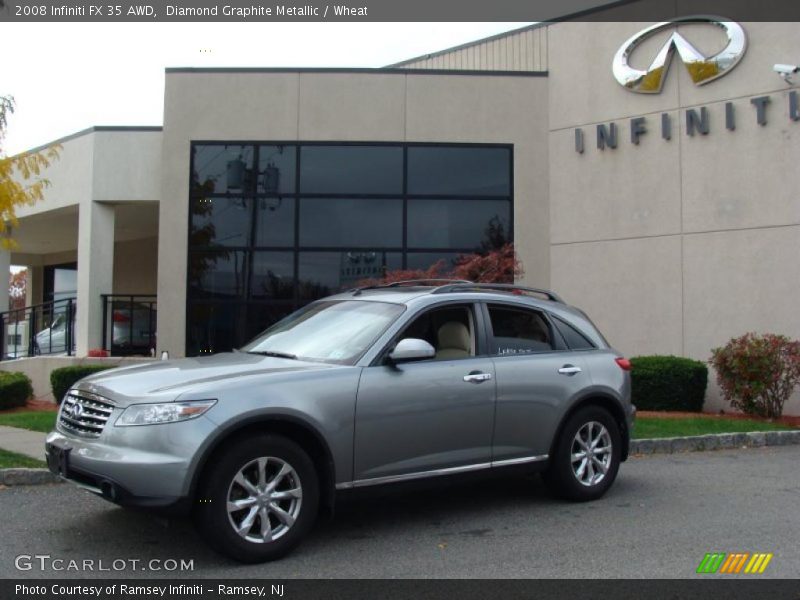 Diamond Graphite Metallic / Wheat 2008 Infiniti FX 35 AWD