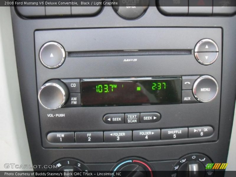 Black / Light Graphite 2008 Ford Mustang V6 Deluxe Convertible