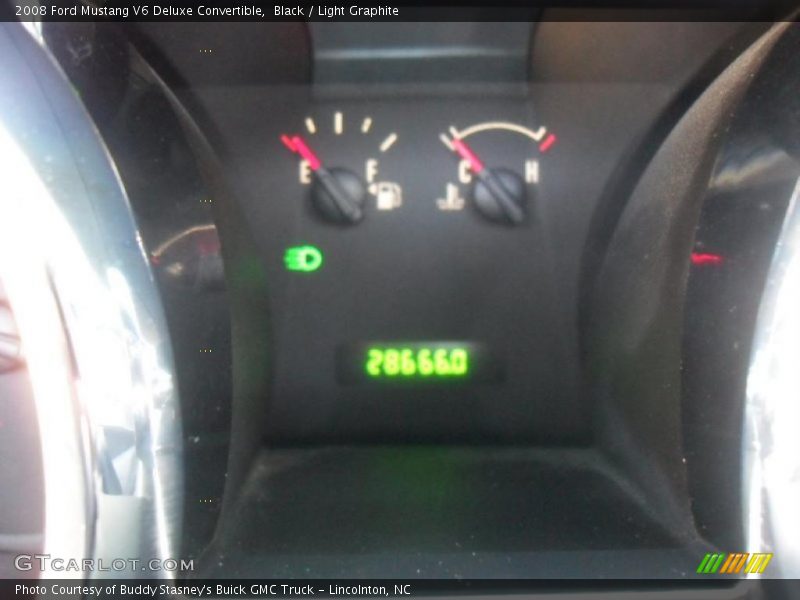 Black / Light Graphite 2008 Ford Mustang V6 Deluxe Convertible