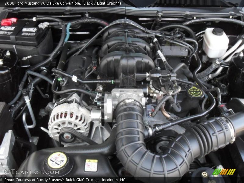 Black / Light Graphite 2008 Ford Mustang V6 Deluxe Convertible