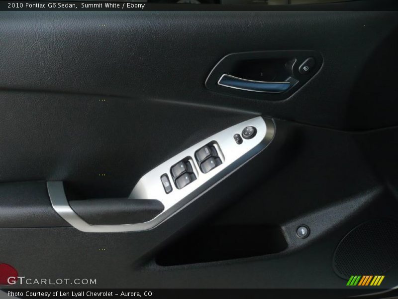 Summit White / Ebony 2010 Pontiac G6 Sedan