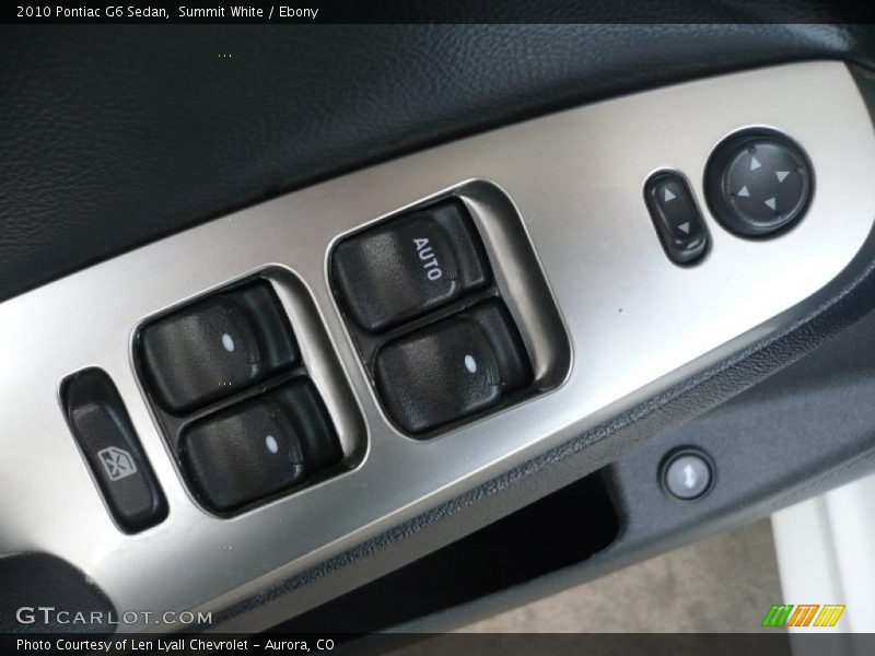 Summit White / Ebony 2010 Pontiac G6 Sedan