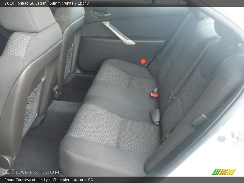 Summit White / Ebony 2010 Pontiac G6 Sedan