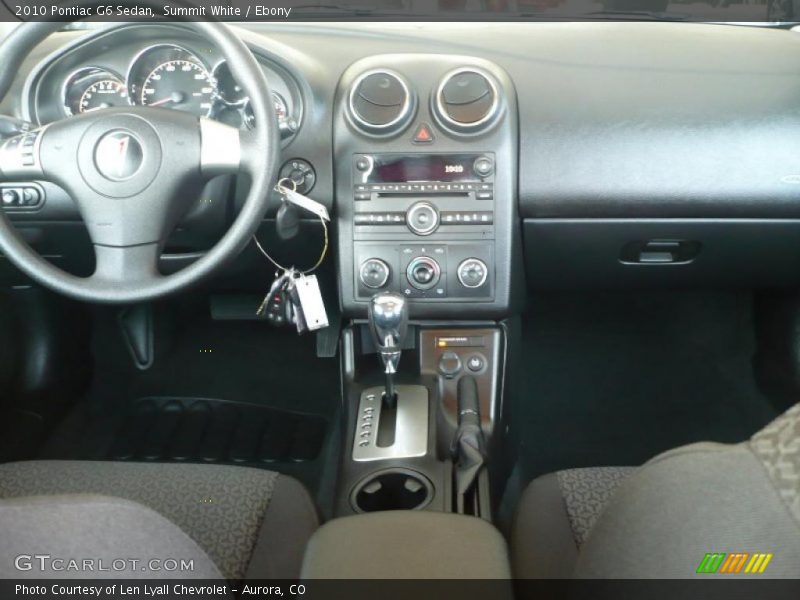 Summit White / Ebony 2010 Pontiac G6 Sedan