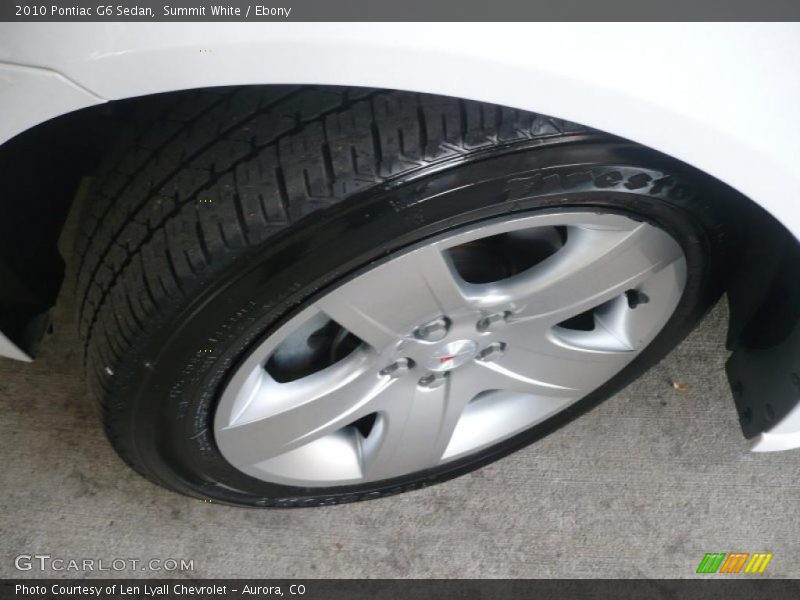 Summit White / Ebony 2010 Pontiac G6 Sedan