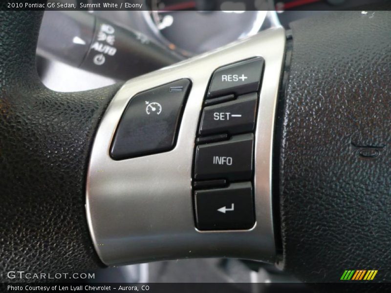 Summit White / Ebony 2010 Pontiac G6 Sedan