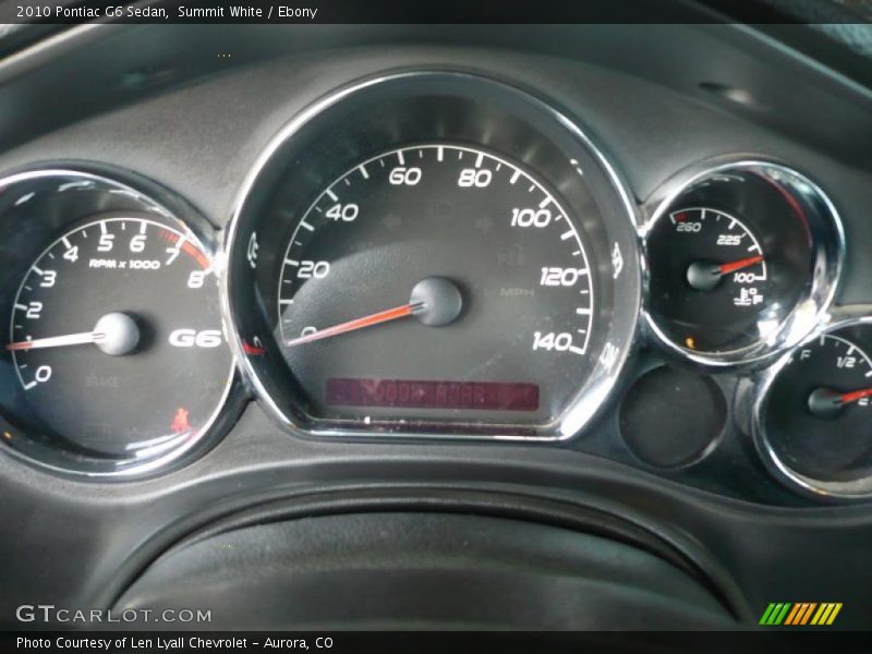 Summit White / Ebony 2010 Pontiac G6 Sedan