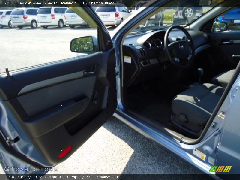 Icelandic Blue / Charcoal Black 2007 Chevrolet Aveo LS Sedan