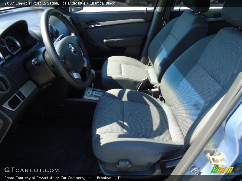  2007 Aveo LS Sedan Charcoal Black Interior