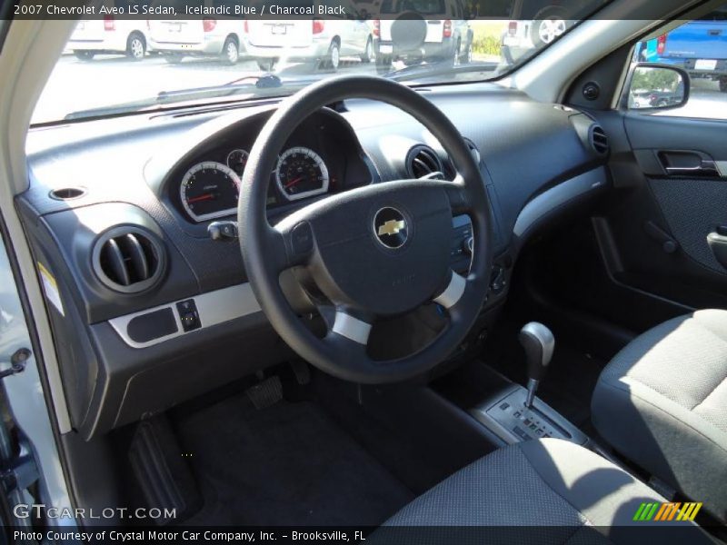  2007 Aveo LS Sedan Charcoal Black Interior