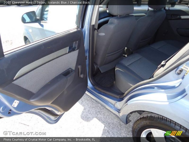 Icelandic Blue / Charcoal Black 2007 Chevrolet Aveo LS Sedan