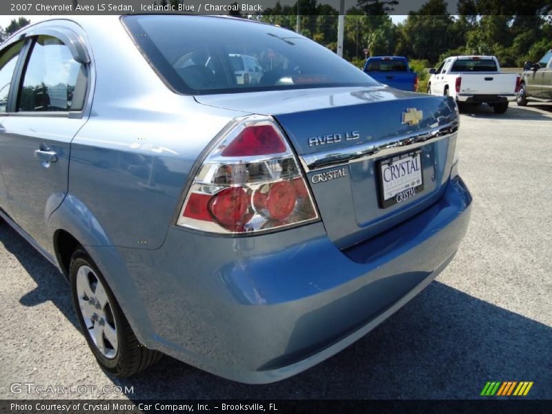 Icelandic Blue / Charcoal Black 2007 Chevrolet Aveo LS Sedan