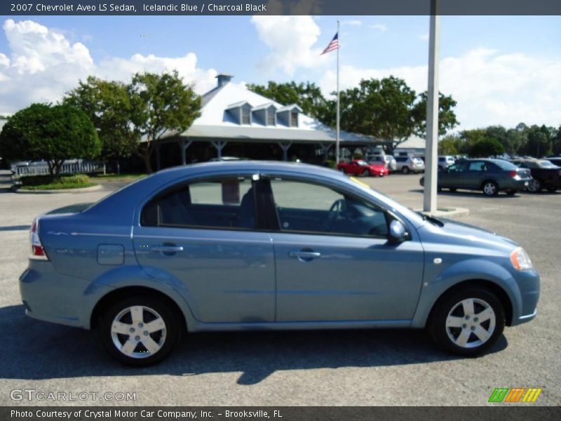 Icelandic Blue / Charcoal Black 2007 Chevrolet Aveo LS Sedan