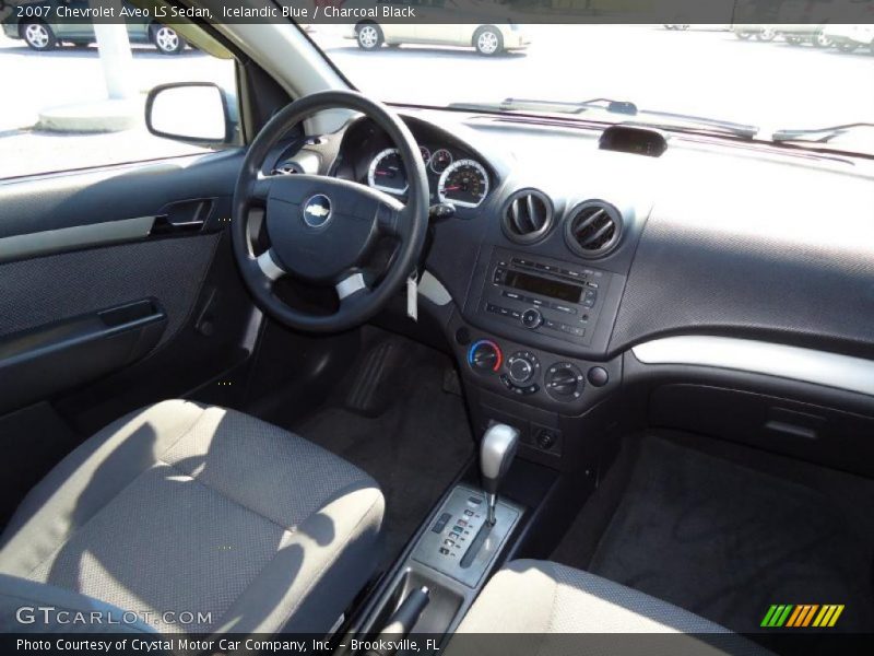 Icelandic Blue / Charcoal Black 2007 Chevrolet Aveo LS Sedan