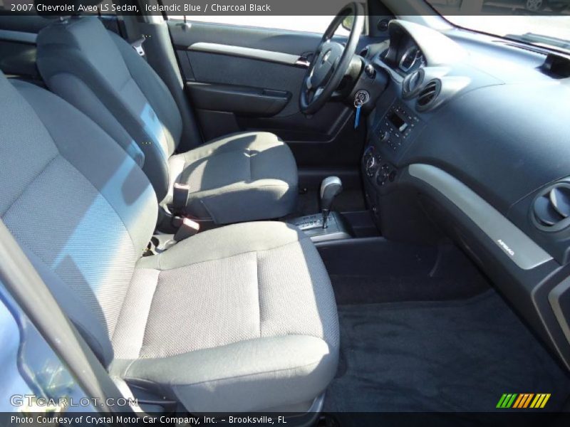Icelandic Blue / Charcoal Black 2007 Chevrolet Aveo LS Sedan