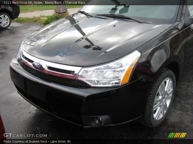 Ebony Black / Charcoal Black 2011 Ford Focus SEL Sedan