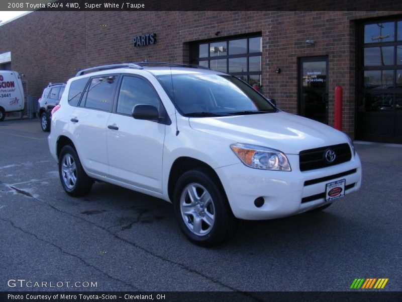 Super White / Taupe 2008 Toyota RAV4 4WD
