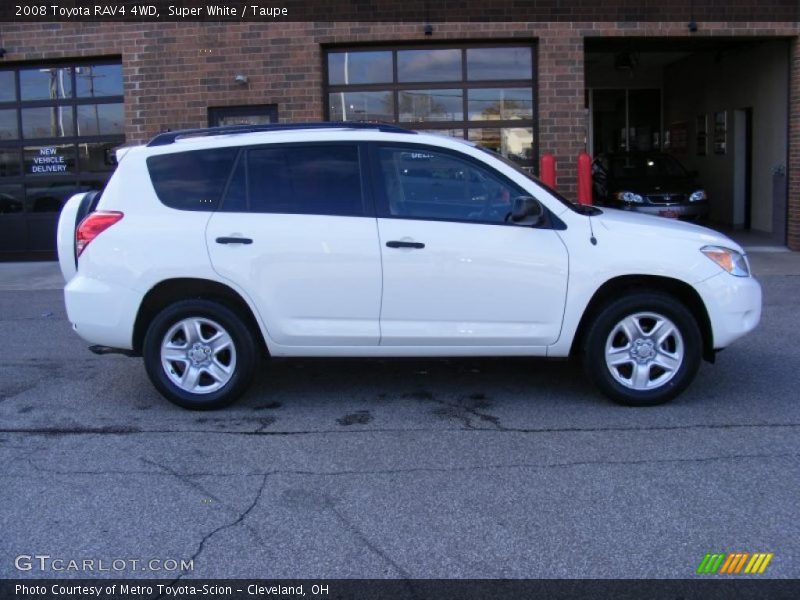 Super White / Taupe 2008 Toyota RAV4 4WD