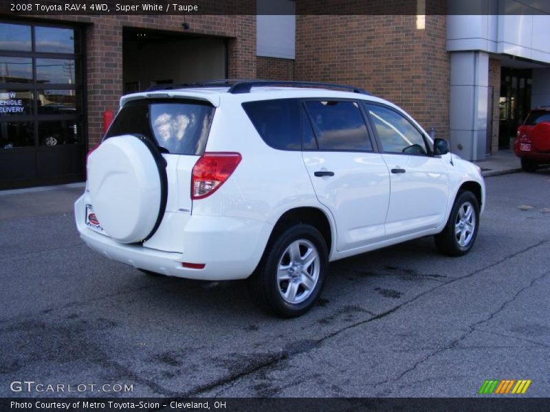 Super White / Taupe 2008 Toyota RAV4 4WD