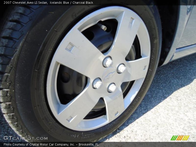 Icelandic Blue / Charcoal Black 2007 Chevrolet Aveo LS Sedan