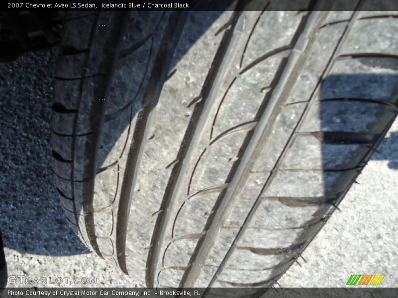 Icelandic Blue / Charcoal Black 2007 Chevrolet Aveo LS Sedan