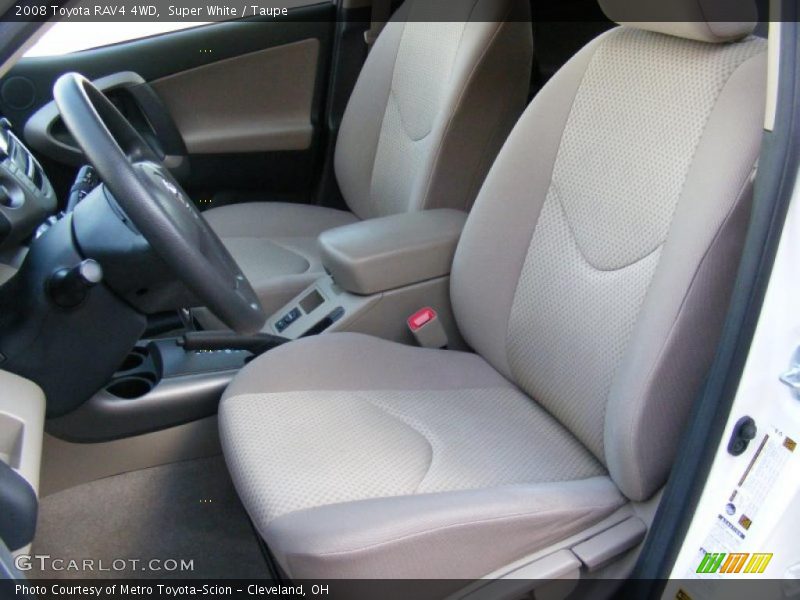 Super White / Taupe 2008 Toyota RAV4 4WD