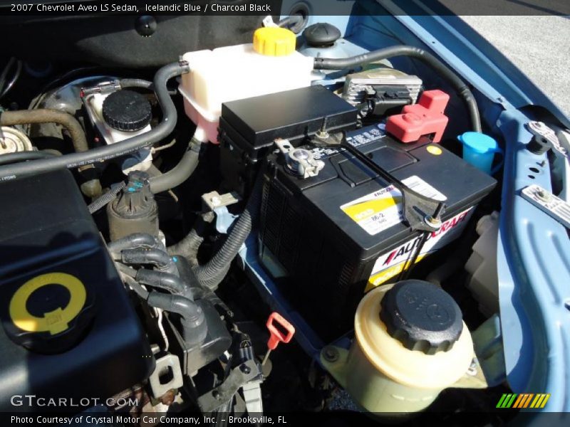 Icelandic Blue / Charcoal Black 2007 Chevrolet Aveo LS Sedan